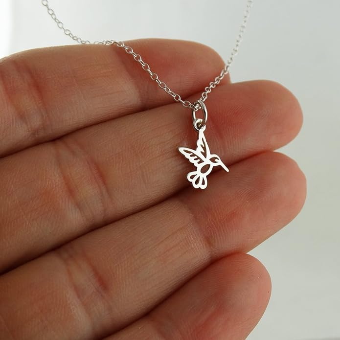 FashionJunkie4Life Sterling Silver Bird Pendant Necklaces for Women