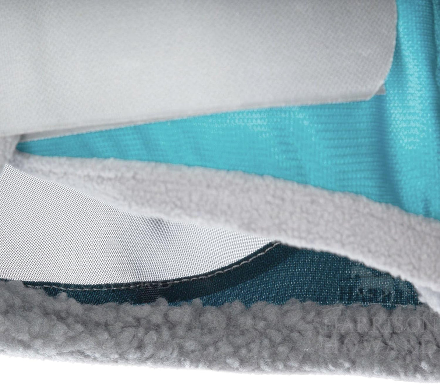 Harrison Howard CareMaster Pro Luminous Horse Fly Mask Large Eye Space Standard with Ears UV Protection for Horse Summer Mint XL Extra Full