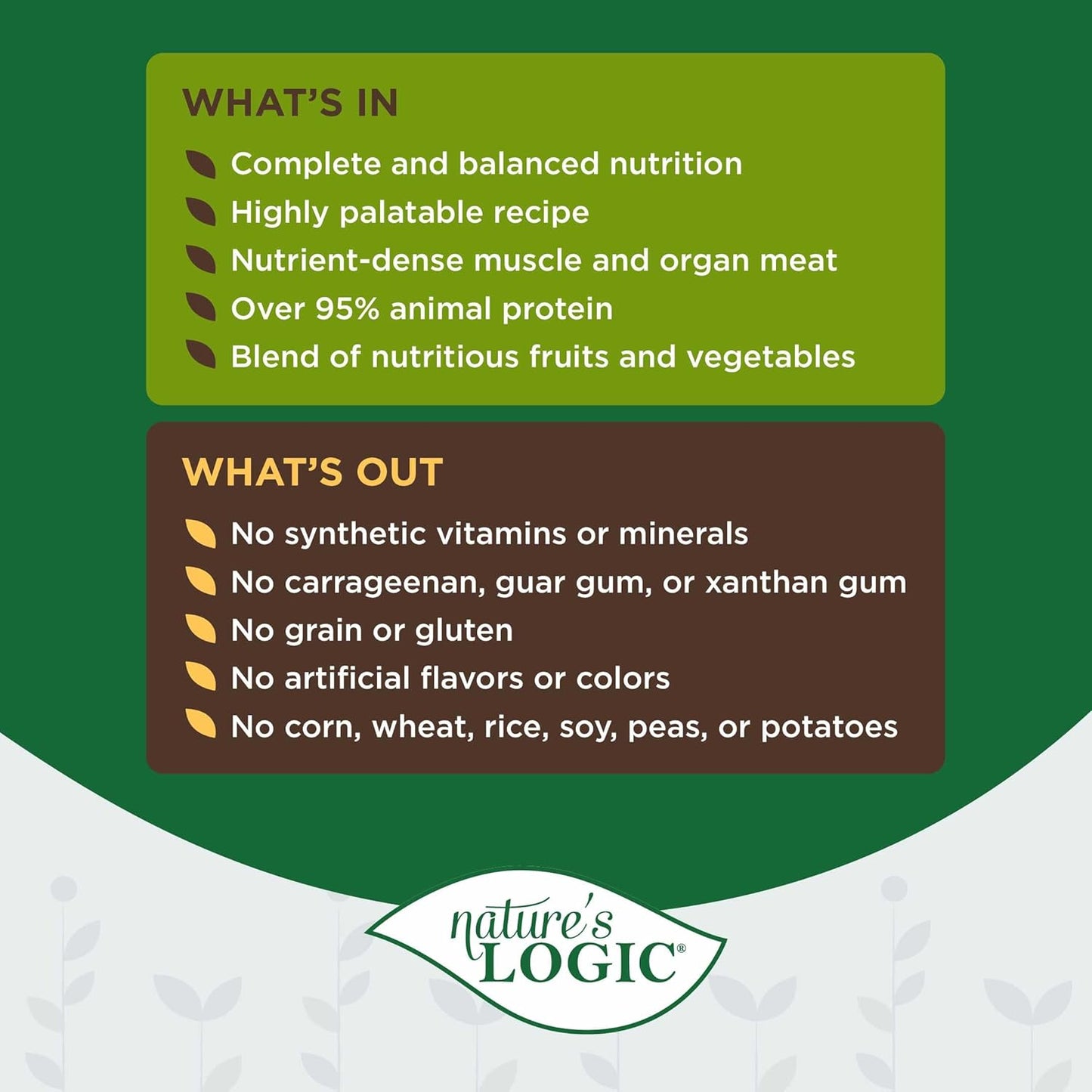 Nature's Logic Grain-Free Canned Dog Food - 95% Animal Proteins - 100% Natural Wet Dog Food Cans - No Common Allergens - All Life Stages - Ideal for Sensitive Dogs - Venison (13.2 oz, 12 pack)