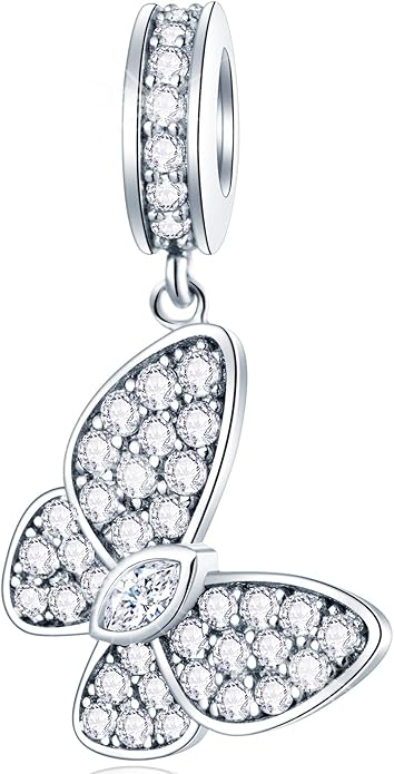 GEMDAZZ Animal Theme Charms in 925 Sterling Silver, Cute 3D Polar Bear, Frog, Cicada, Ladybug, Bee, Dragonfly Beads fit European Women Bracelet, Gift for Birthday/Christmas/Friends/Mom/Lover