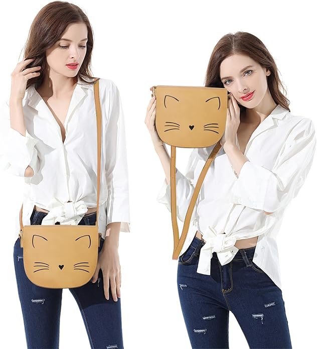 Gladdon Crossbody Bags for Teen Girls Small Fashion Preteen Purses Cat Birthday Gift for Girl