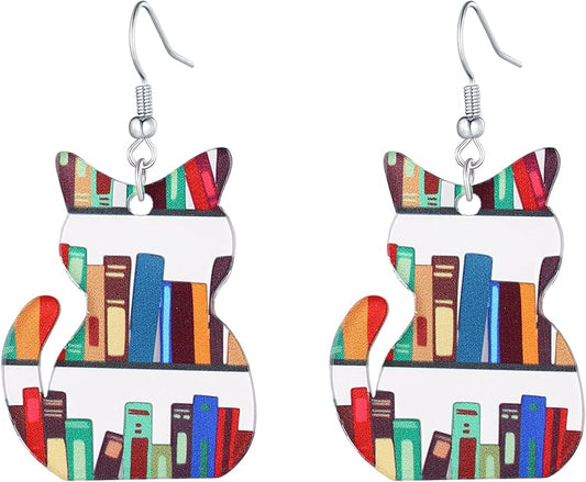 Cute Cat Earrings Stud Pearl Earrings for Women Mouse Cubic Zircon Hypoallergenic Earrings Christmas Birthday Gift