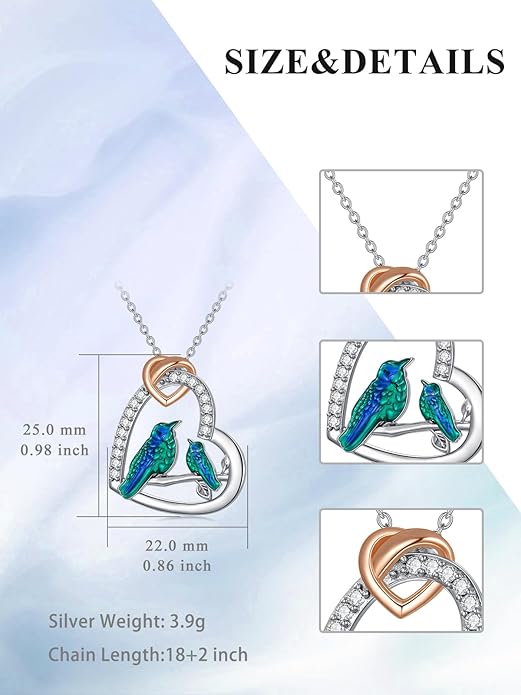 Mothers Day Gift for Mom 925 Sterling Silver Mama Bear/Dinosaur/Cat/Bird/Chicken Necklace with 1 2 3 4 5 Cubs Jewelry for Women Wife Grandma