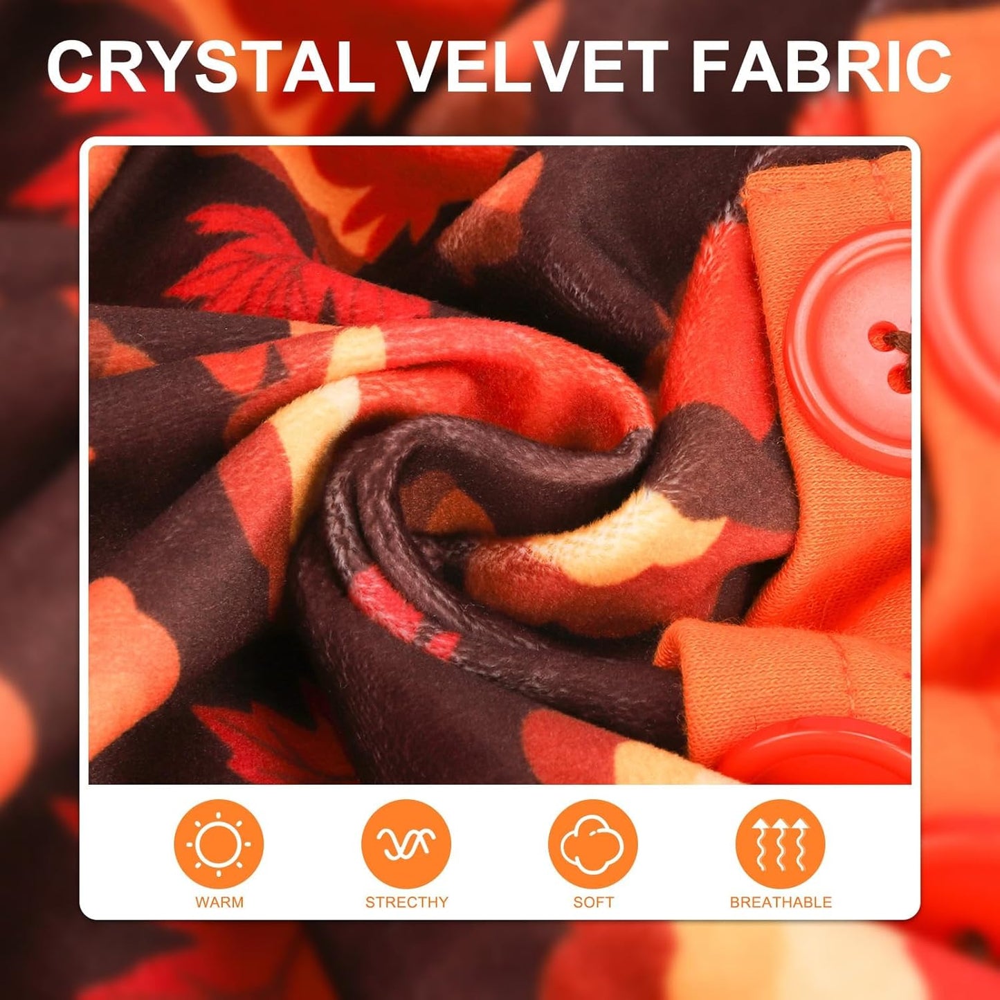 BEAUTYZOO Dog Thanksgiving Pajamas Medium Sized Dog, Fleece Funny Ghost Pumpkin Costumes for Dogs, Soft Stretchable Doggy Onesie with Feet, Pet Apparel Clothes for Large Dogs Boy Girl, Orange M