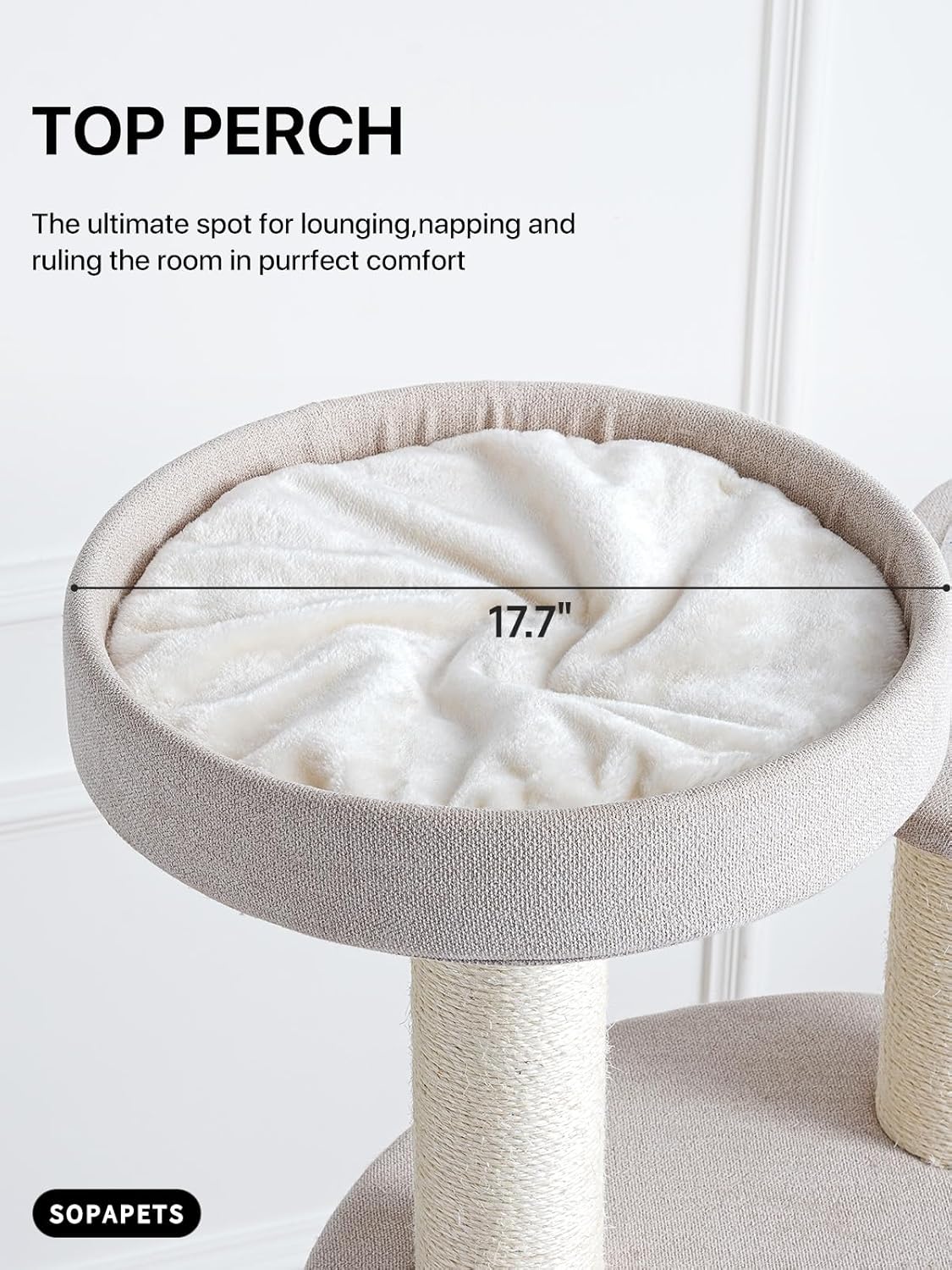 Extra Large Cat Tree Tower for Indoor Cats Large Adult, Maine Coon Cat Tree with Hammock (Begin, 64.2“H)