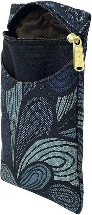 Danny K. Women's Tapestry Crossbody Cell Phone or Passport Purse, Handmade in USA