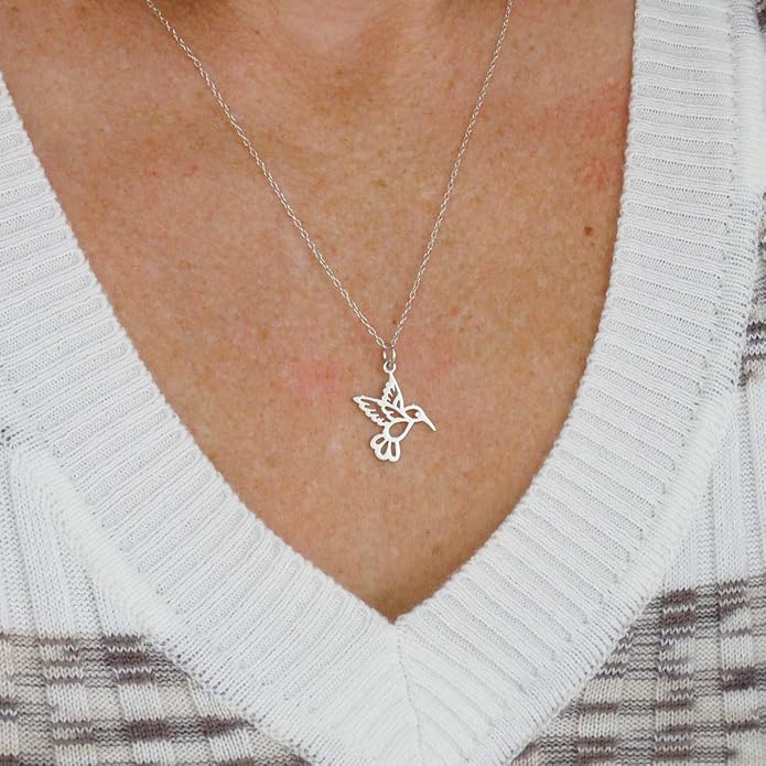 FashionJunkie4Life Sterling Silver Bird Pendant Necklaces for Women