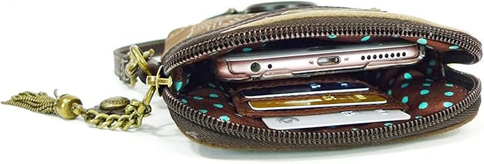 CHALA Cell Phone Crossbody Purse-Women PU Leather/Canvas Multicolor Handbag with Adjustable Strap