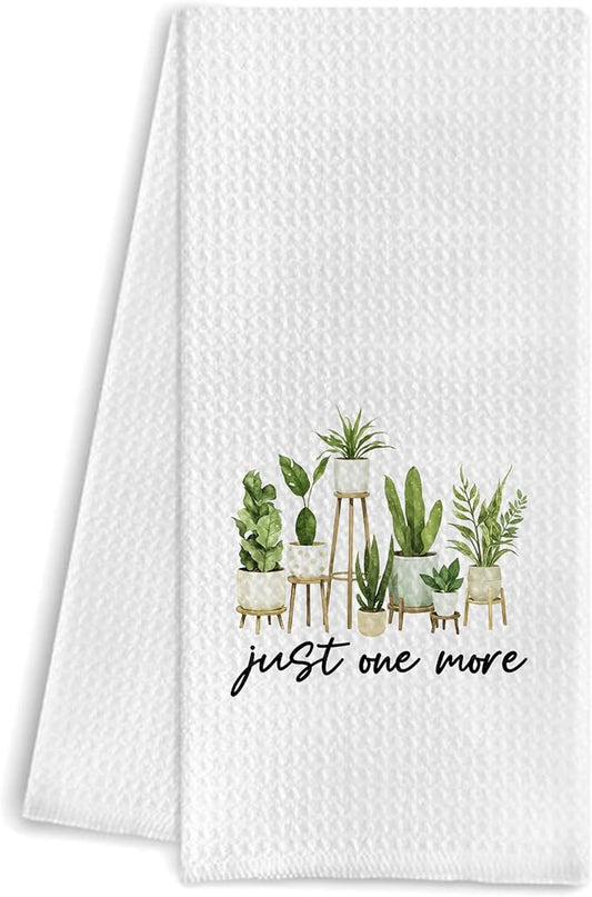 Plant Lover Gifts Kitchen Towels, Plat Mom Lady Gifts Dish Tea Towels for Kitchen Decor, Gardener Gift Hand Towels for Bathroom Decor, 16x24 Inch