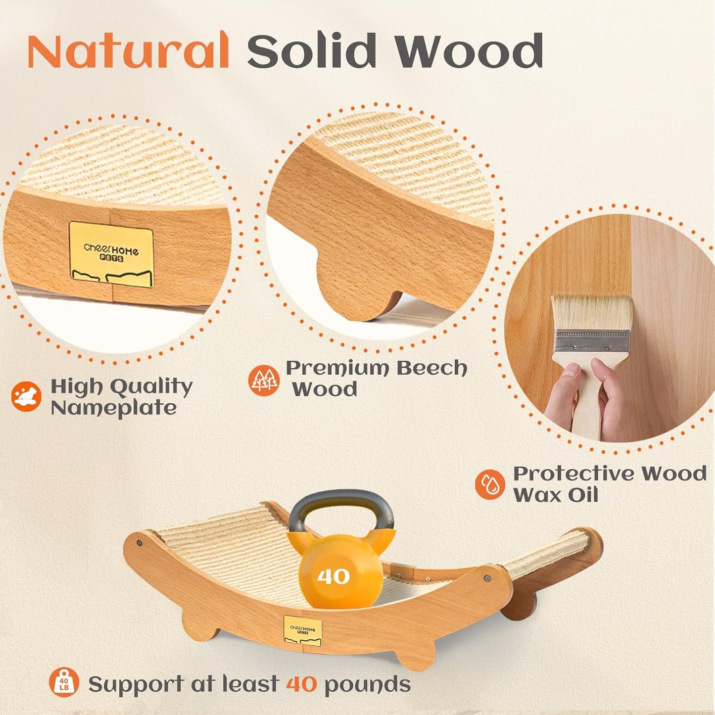 Sisal Cat Scratcher Bed for Indoor Cats Hammock for Scratching Pad Cat Chair Nartural Sisal Cat Scratch Post for Large Cat Scratcher Lounge(Large)