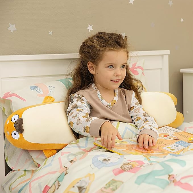 Large Seal Plush,33.5" Cute Plushies Long Seal Stuffed Animal,Weighted Seal Plush Toys,Cuddly Sleeping Hugging Pillows, Soft Giant Body Pillow,Seal Plushy Gift at Birthday Kids Adults