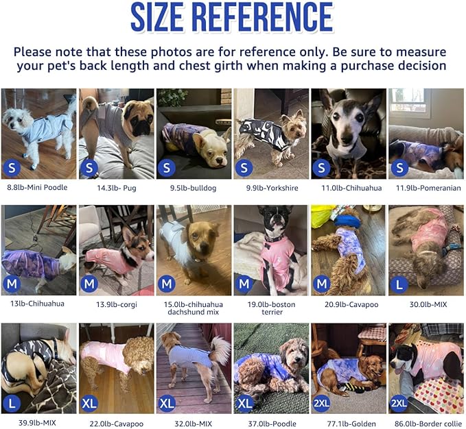 Lukovee Recovery Suit for Dogs, Zipper On Recovery Suit for Female Male Dog, Onesie Abdominal Wounds Cone E-Collar Alternative Prevent Licking Spay Recovery Suit (Medium, Purple Tie-dye)