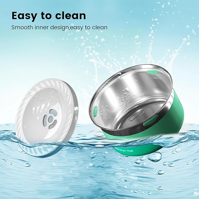 Gardner Pet Dog Bowls 1 Gallon (3.85L) Stainless Steel No Spill Dog Water Bowl, Slow Water Feeder Metal Bowls, Spill Proof Water Dispenser for Large Dogs, Promotes Healthy Hydration