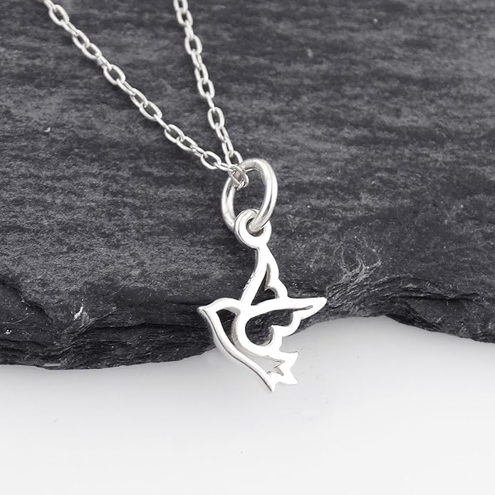 FashionJunkie4Life Sterling Silver Bird Pendant Necklaces for Women