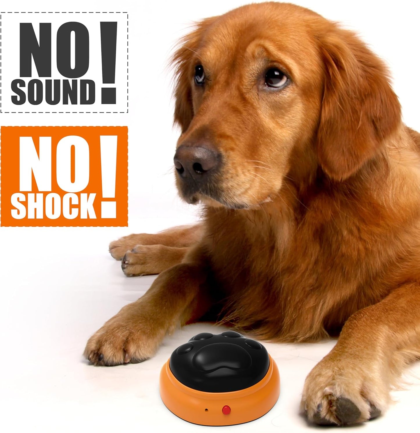 Dog Puzzle Feeder Toy, Automatic Dogs Treat Dispenser,Interactive IQ Training, Dog Slow Feeder,Remote Button Treat Dispenser,All Breeds,Large Capacity with Light (Orange)