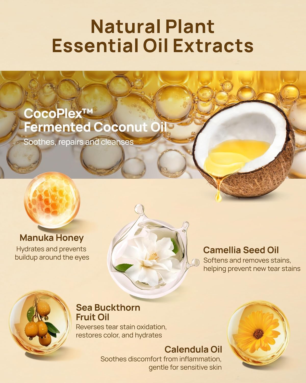 HICC PET Eye Balm for Dogs & Cats, Vet-Recommended Dog Eye Infection Treatment Gently Remove Tear Stain, Debris, Discharge, Crust - Hypoallergenic Pet Eye Cream Cleaner for Wrinkle, Face - 0.53 oz