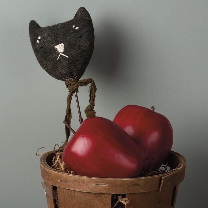 Primitives by Kathy Halloween Cat Head Pick, 9.5-Inch, Black