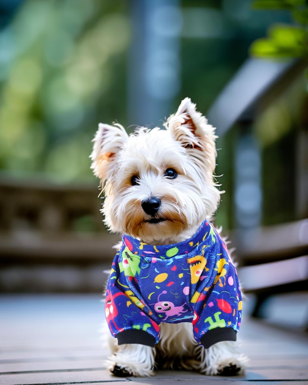 PET SHOW 4 Pack Small Dog Pajamas Cute Dinosaur Monster Clothes Doggies Soft Fleece Stretchy PJs Plaid Jumpsuit Puppy Cats Tie Dye Onesies Outfits with Sleeve Pets Dachshund Costume(XS, Blue for Boys)