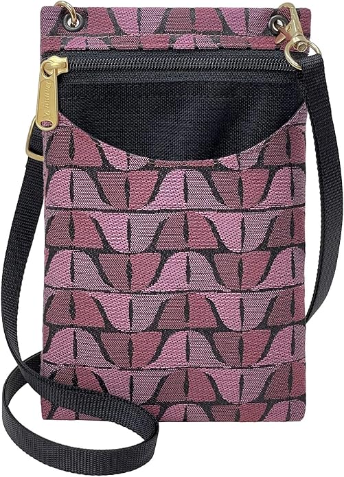 Danny K. Women's Tapestry Crossbody Cell Phone or Passport Purse, Handmade in USA