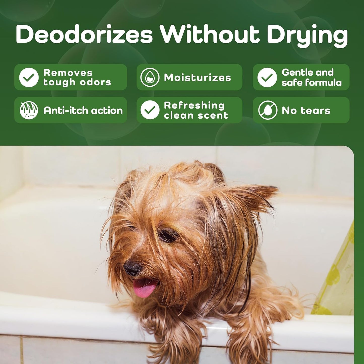 Sensitive Care -Tangle-Free-Silky Shine Softening and detangling Shampoo, Delicate Coat Clean & Odor Control Shampoo – Advanced Shine Formula for Dogs (Yorkshire Terrier, 16 Fluid Ounces)