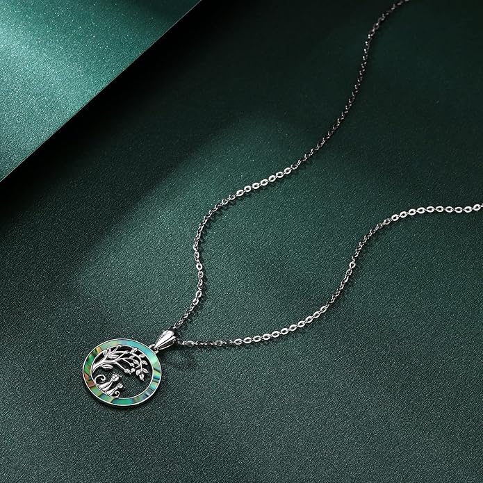 Odinstone Cat Necklace, S925 Sterling Silver Cat on Moon Pendant with Cubic Zirconia, Cat Jewelry Mothers Day Gifts for Mum with Gift Package - I Love You Forever