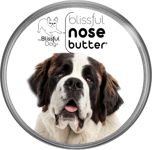 The Blissful Dog St. Bernard Nose Butter, Versatile Dog Nose Balm for Dry Nose, Handcrafted Nose Moisturizer, Easy-to-Apply Dog Essentials, Unscented, 4 oz.