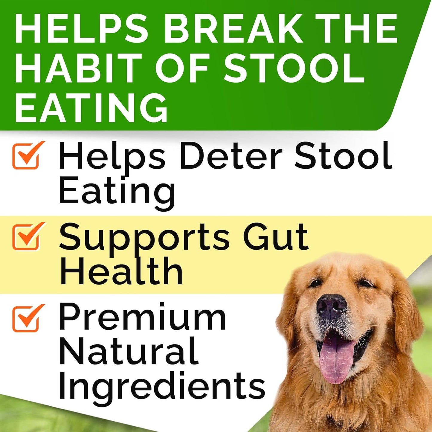 STRELLALAB No Poo Chews for Dogs - Coprophagia Deterrent for Dogs - No Poop Eating - Digestive Enzymes - Gut Health & Immune Support - Stop Eating Poop - (180Ct, Poultry)