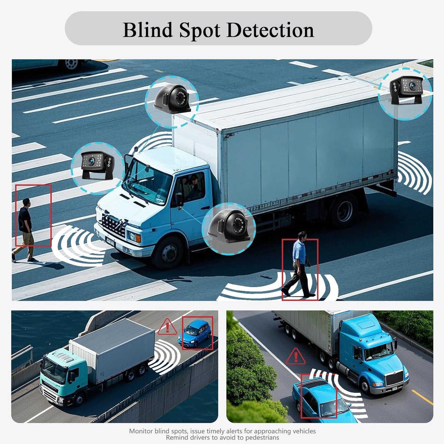 RV Backup Camera with Carplay Android Auto for RV Horse Trailer Semi Box Truck,1080P HD 4 Splits 10.36" Touch Monitor Rear/Side Backup Cameras with Mirror Link FM Waterproof Night Vision DVR Recording