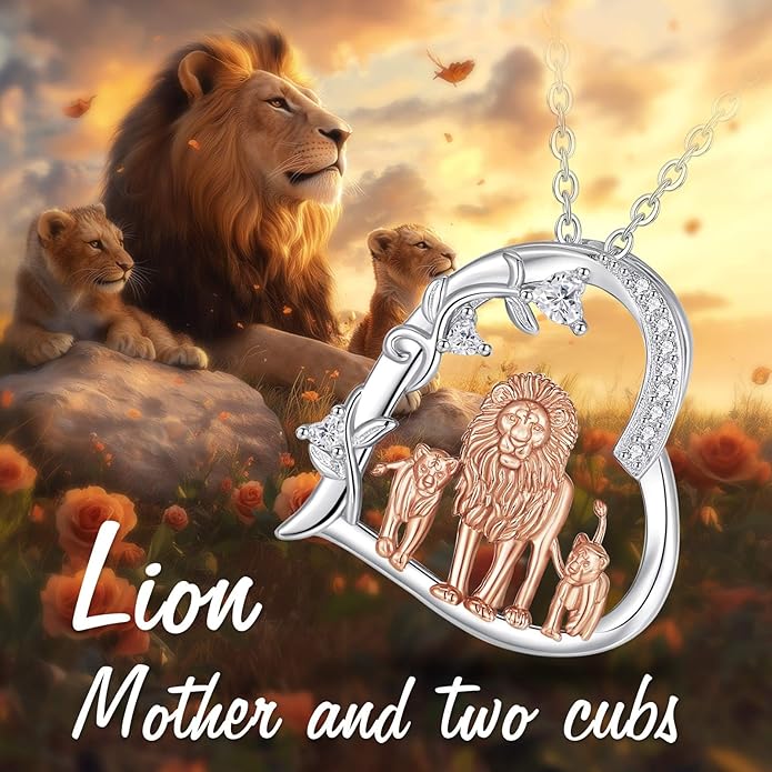 EUDORA Sterling Silver Mother Daughter Necklace for Women, Mama Son Daughter Necklace Pendant for Mom and Daughter,Mom Jewelry from Daughter Mother's Day Gift for Mother Daughter Aunt Grandma