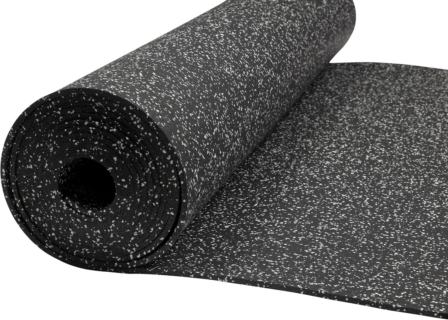 Playsafer Genaflex Rubber Gym Floor Mat, Heavy Duty Commercial Protective Gym Flooring Roll - 8mm Thick (10% Grey, 4' X 10')