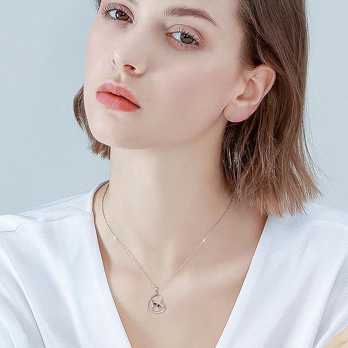 MONGAS Penguins/Guinea Pig/Pig/Fox/Corgi/Frog/Bunny/Koala8/Cow/French Bulldog Necklaces Penguin Gifts 925 Sterling Silver Hugging Penguins Cute Animal Jewelry for Women Sister