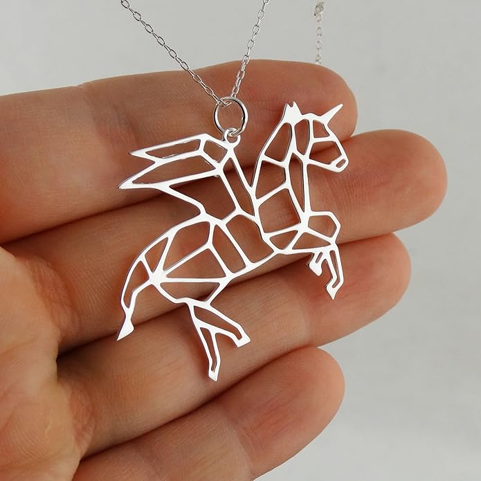 FashionJunkie4Life Dainty Origami Animal Pendant Necklaces