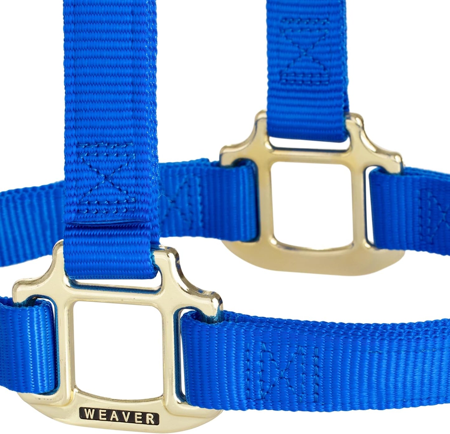 Weaver Equine Nylon Horse Halter, Triple-Ply Cheek Design, Original Non Adjustable Halters for Horses, Equine Tack,Average Size, Black