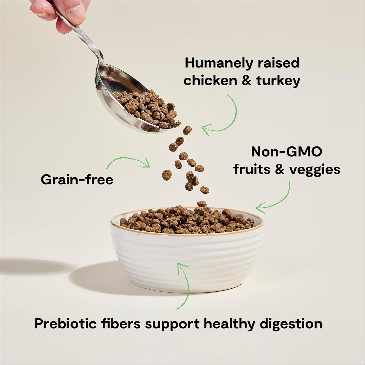 Open Farm, Grain Free Dry Cat Food, High-Protein Kibble for a Complete & Balanced Diet, Non-GMO Fruits & Vegetables, Prebiotic Fibers to Support Digestion, Homestead Turkey & Chicken Recipe, 8lb Bag