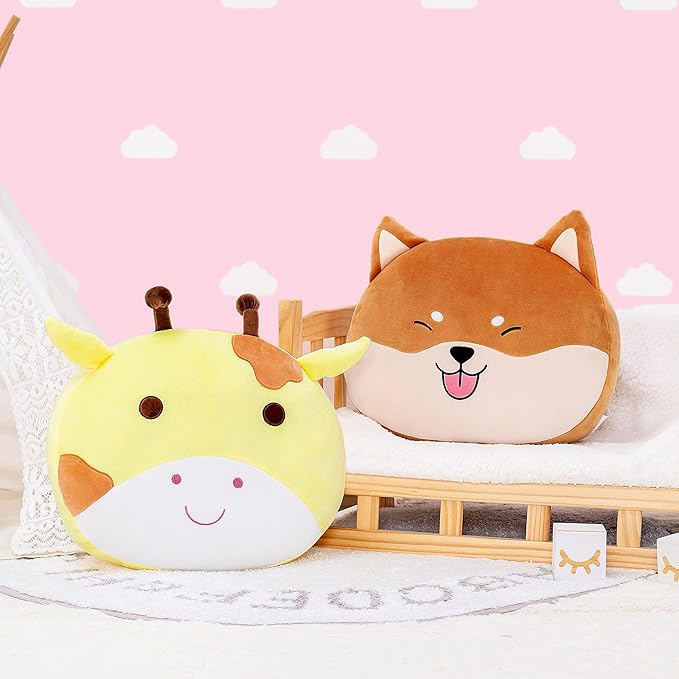 Lazada Shiba Inu Dog Plush Kids Pillow Toys Gift for Toddler for Girls Brown 15 Inches