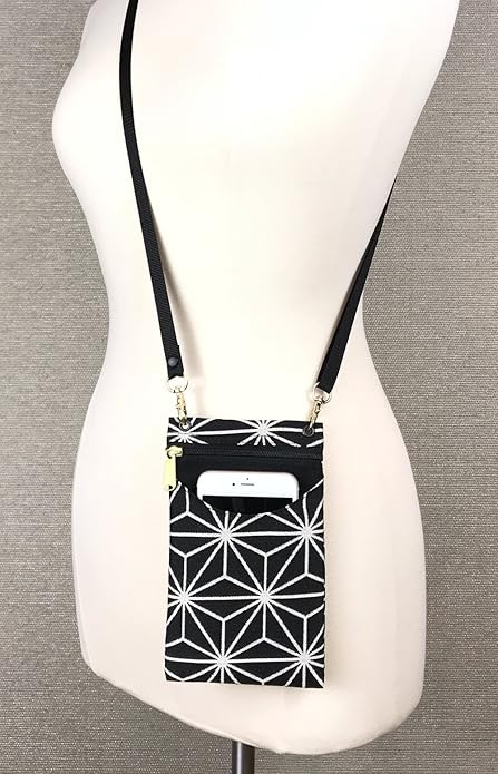 Danny K. Women's Tapestry Crossbody Cell Phone or Passport Purse, Handmade in USA