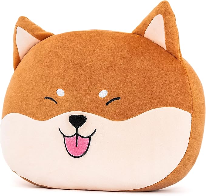 Lazada Shiba Inu Dog Plush Kids Pillow Toys Gift for Toddler for Girls Brown 15 Inches