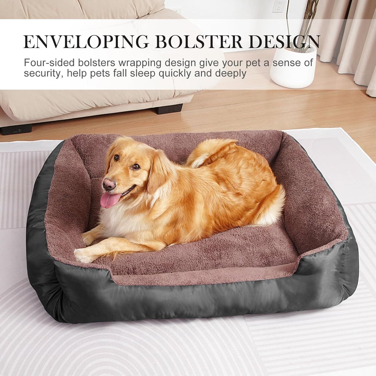 Dog Beds for Medium Dogs, Medium Dog Bed, Warming Soft Durable Pet Bed with Anti-Slip Bottom