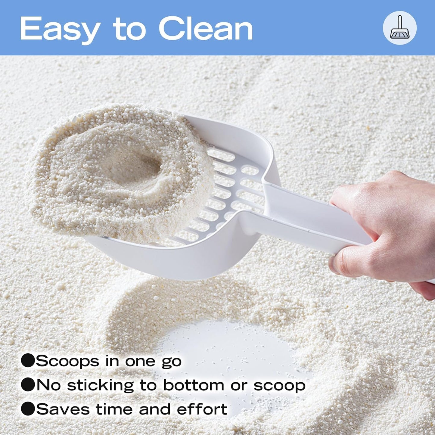 Natural Cat Litter Unscented, 100% Plant-Based, Strong Clumping Litter, Easy Scooping, Clumps Lift Cleanly, Low Dust, Corn & Cassava Litter, 5.5 LB