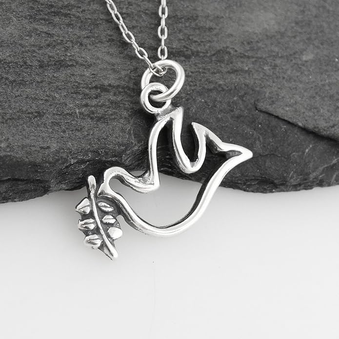 FashionJunkie4Life Sterling Silver Bird Pendant Necklaces for Women