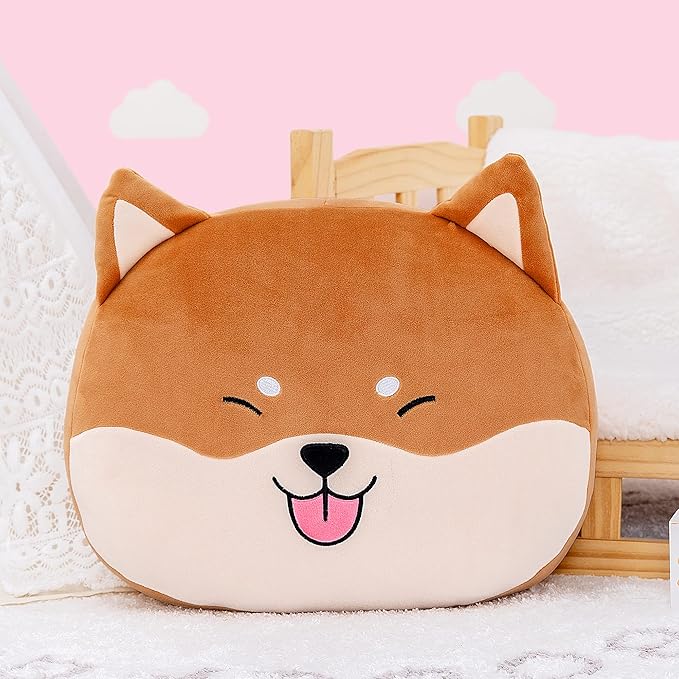 Lazada Shiba Inu Dog Plush Kids Pillow Toys Gift for Toddler for Girls Brown 15 Inches