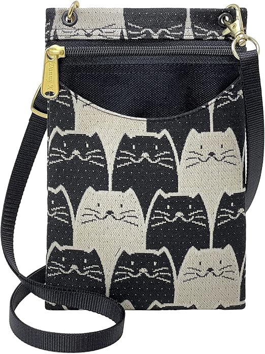 Danny K. Women's Tapestry Crossbody Cell Phone or Passport Purse, Handmade in USA