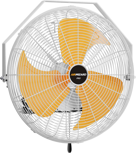 20 Inch Outdoor Wall Fan, 5800 CFM Waterproof Wall Mounted Fan Industrial Grade Metal Outdoor Fans, 3 Speeds, Adjustable Tilt, for Patio, Greenhouse, Garage, Gazebo Use, UL Listed
