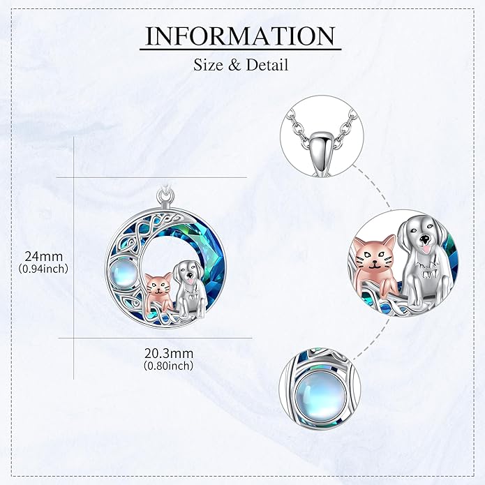 MONGAS Fairy/Airplane/Cello/Dog Cat/Unicorn Necklace Sterling Silver Fairy/Airplane/Cello/Dog Cat/Unicorn Jewelry for Women