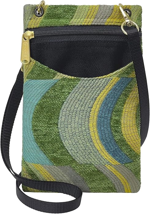 Danny K. Women's Tapestry Crossbody Cell Phone or Passport Purse, Handmade in USA