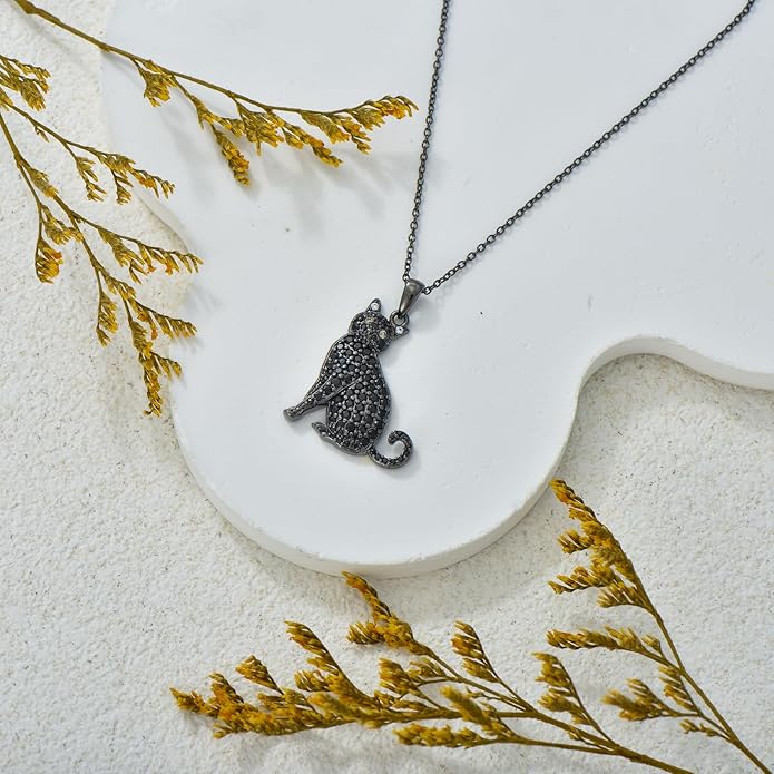 Cat Necklaces 13 Breeds of Cats Necklaces S925 Sterling Silver Cat Pendant for Women