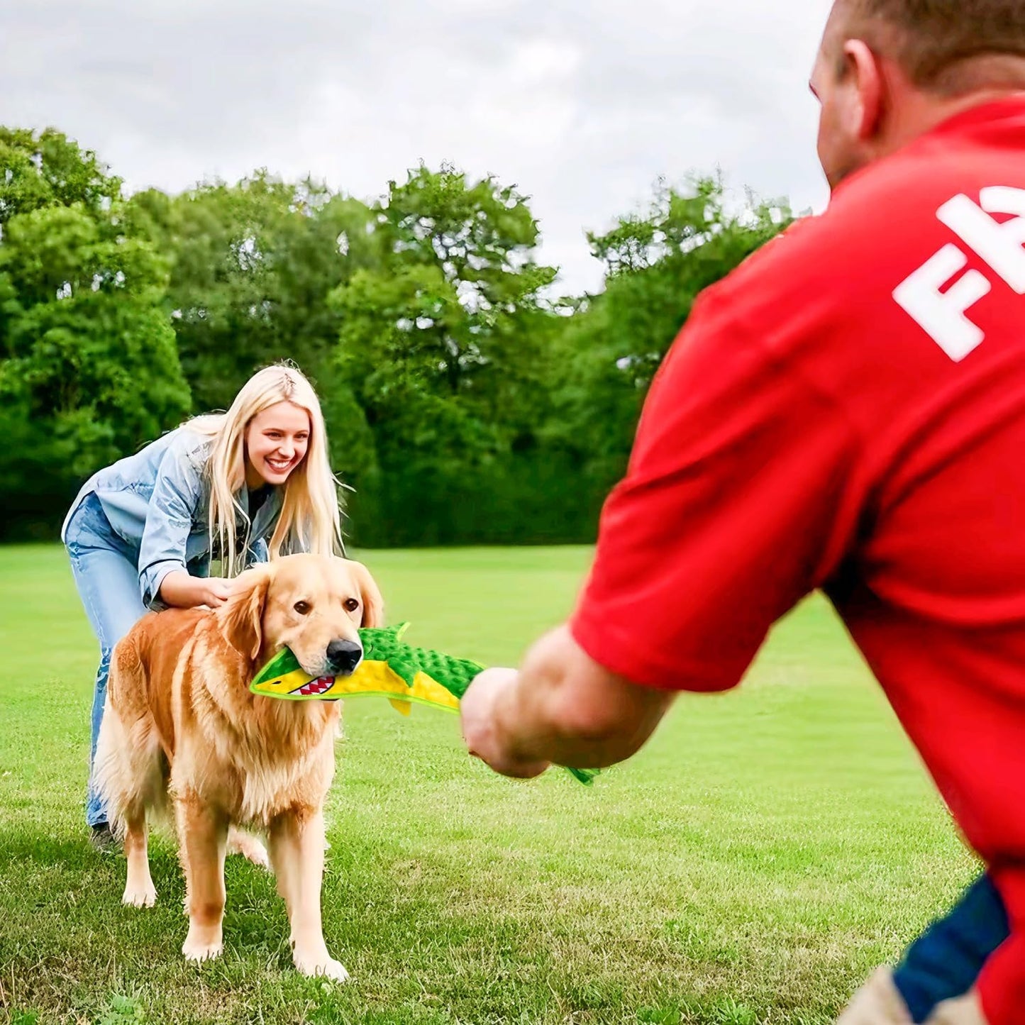 Squeaky Dog Toy No Stuffed Dog Toys,Green Shark Puppy Toys for Small Medium Large Breed pups Teething Interactive Toy to Keep Them Busy, Best Christmas Birthday Gift