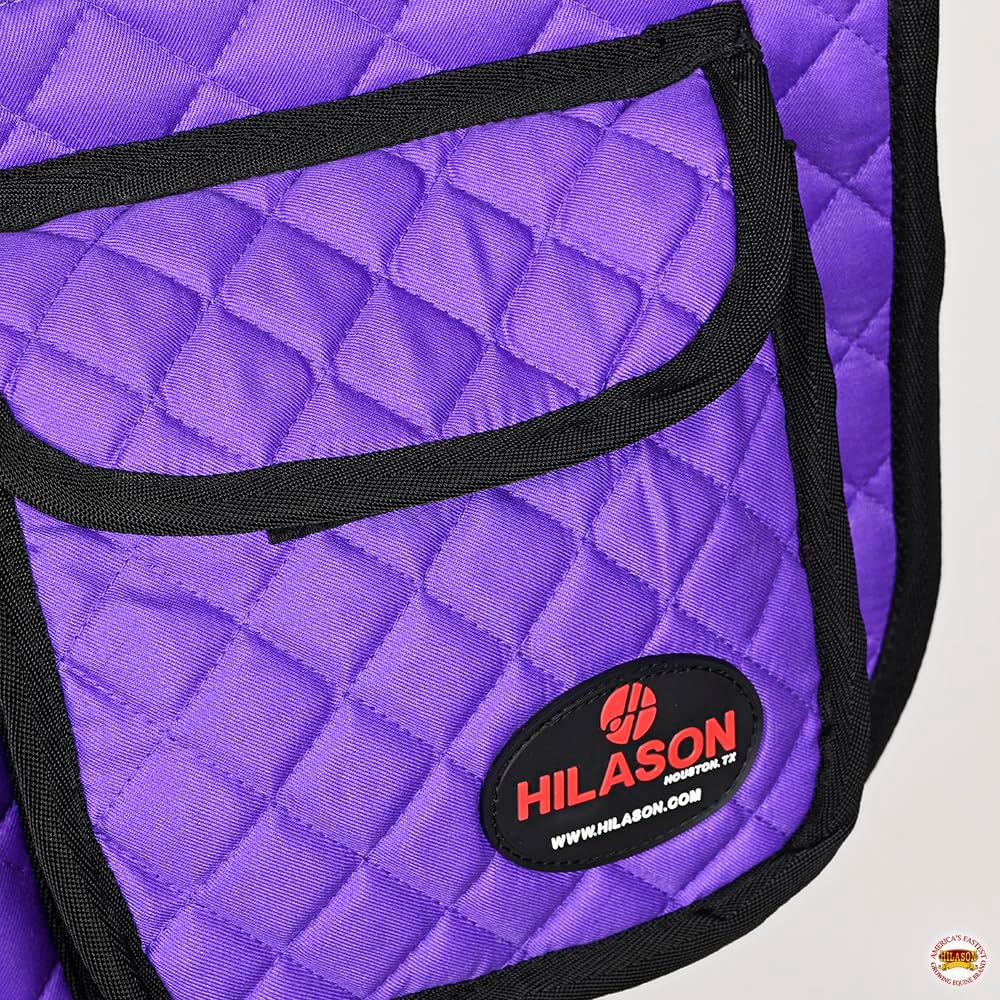 HILASON Western Horse Luxury Quilted Saddle Pads with Pockets | Pad