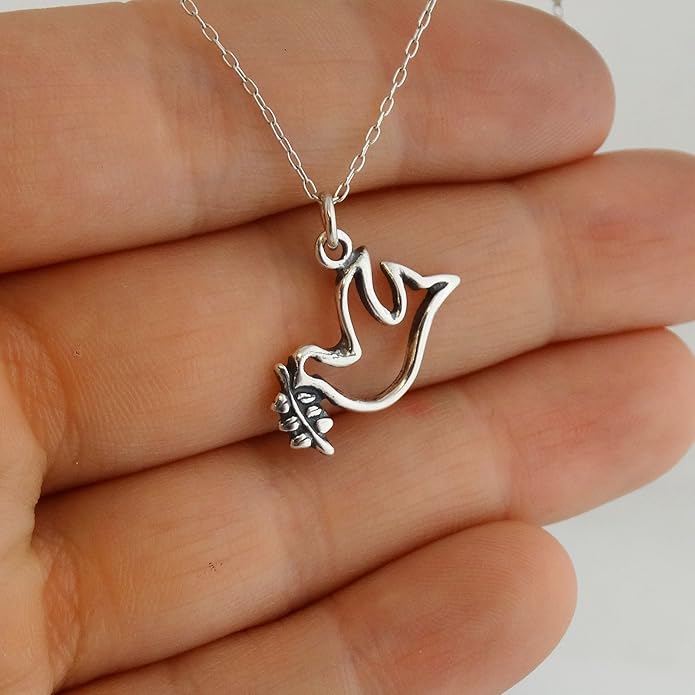 FashionJunkie4Life Sterling Silver Bird Pendant Necklaces for Women