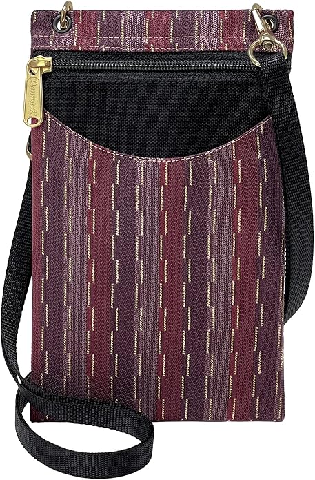 Danny K. Women's Tapestry Crossbody Cell Phone or Passport Purse, Handmade in USA